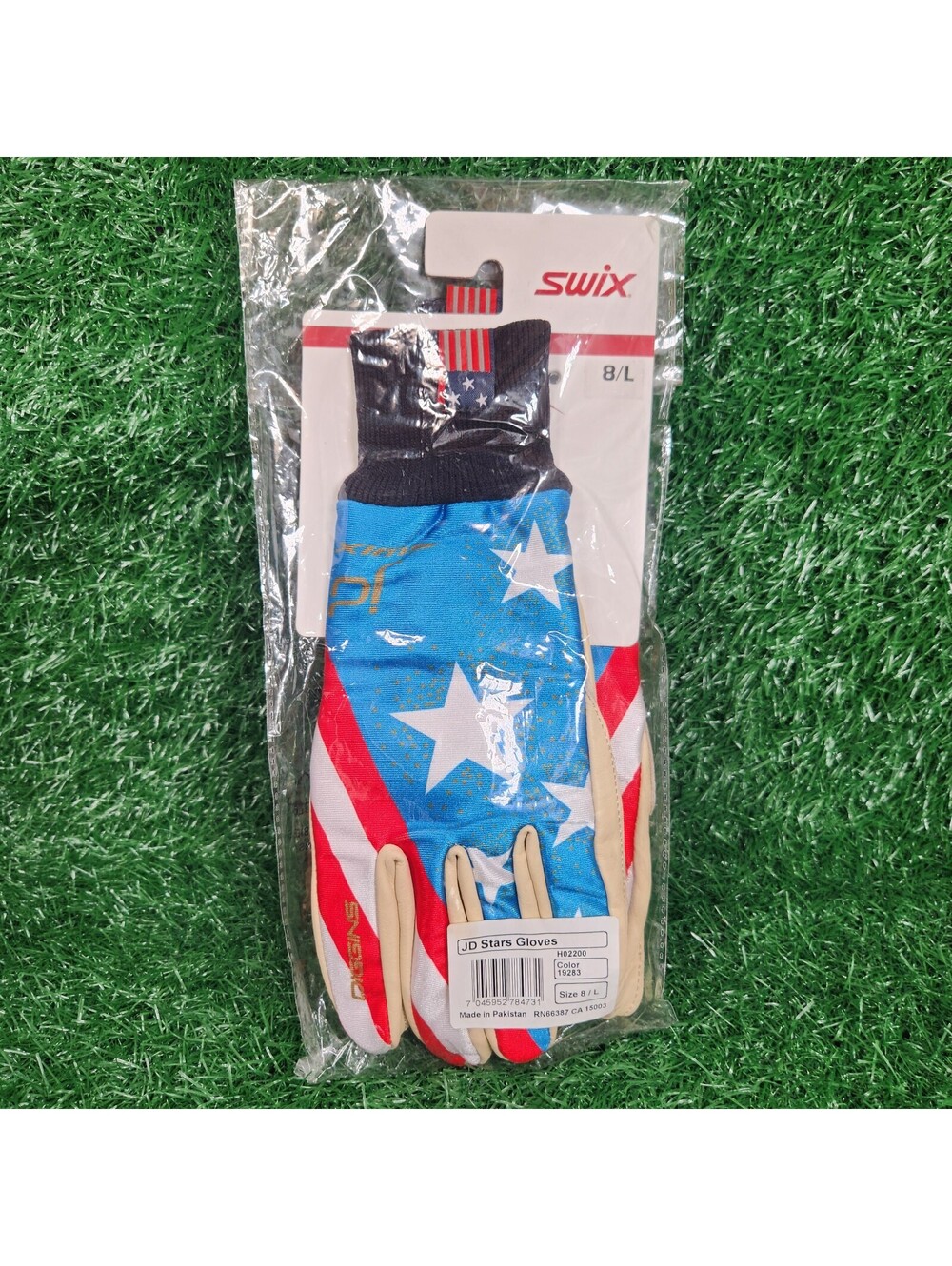 New Swix Unisex JD Stars Winter Sports Ski Gloves Stars Patriotic Size 8 / L